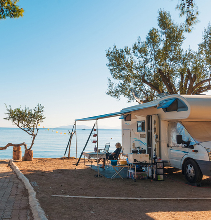 Greece by ferry with camper