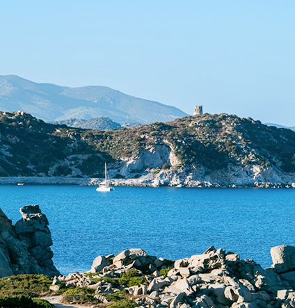 Road itinerary in Corsica and Sardinia